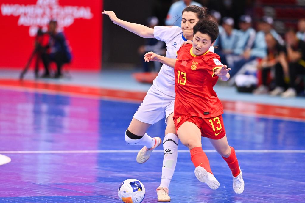 足球——女子五人制亚洲杯：中国胜乌兹别克斯坦