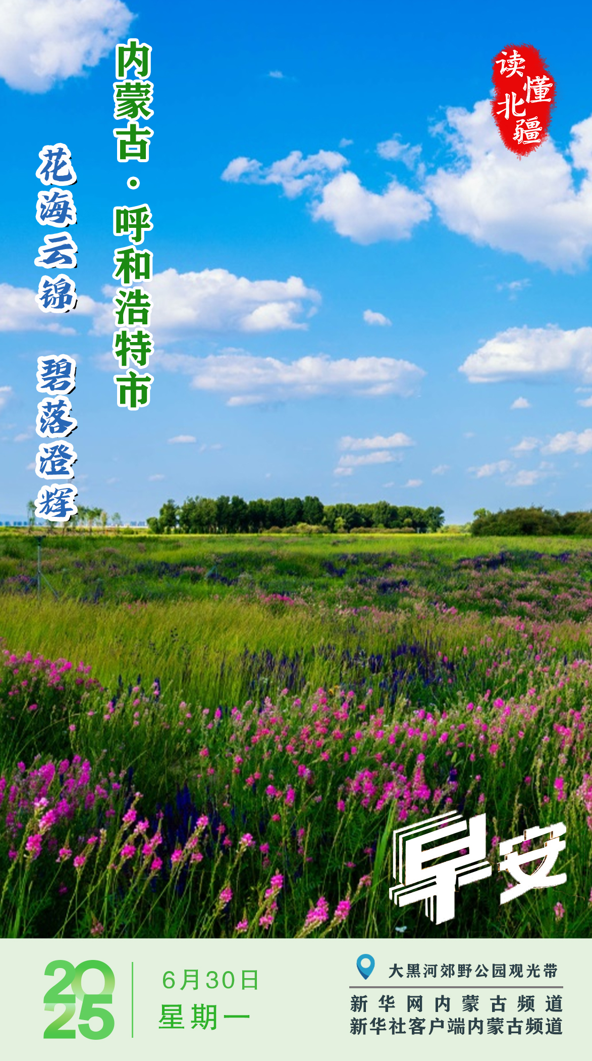 读懂北疆丨花海云锦 碧落澄辉 内蒙古呼和浩特市