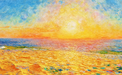 阿拉善：沙漠秒变“印象派”