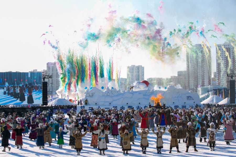 第二十一届内蒙古自治区冰雪那达慕开幕